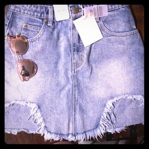 NWT free people Jean skirt